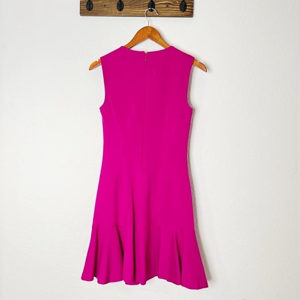 Diane von Furstenberg Jaelyn pink sleeveless flare bottom dress - Picture 7 of 10